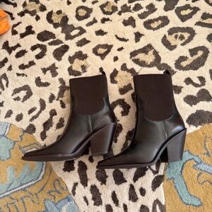 H&M Sleek Black Heeled Boots